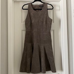 🤎🤎🤎 Gorgeous Taupe Suede Ivanka Trump Dress Size 8🤎🤎🤎